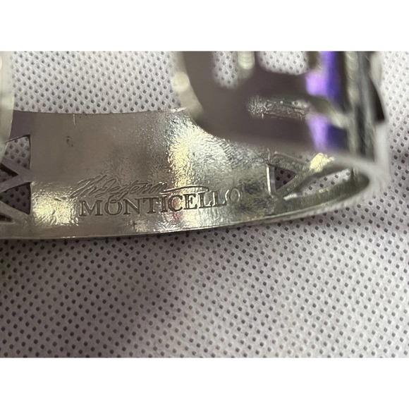 SALISBURY FINE METAL ARTISANS Monogram "KML" PEWTER CUFF BRACELET - Picture 11 of 15